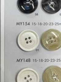 MY154 Polyester Resin Buffalo-style 4-hole Button DAIYA BUTTON(DAIYA BUTTON) Sub Photo
