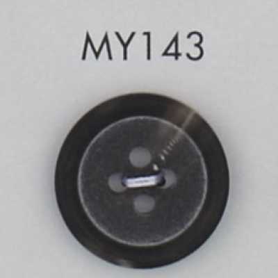 MY143 Polyester Resin Buffalo-style 4-hole Button