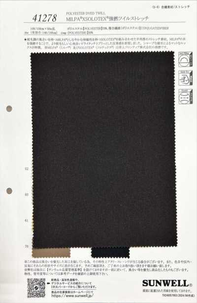 41278 MILPA®XSOLOTEX® High-Twist Twill Stretch