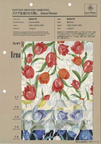 850479 SEVENBERRY® Ecru Lawn With Flecks Grace Flower