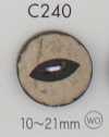 C240 Natural Wood 2-hole Button