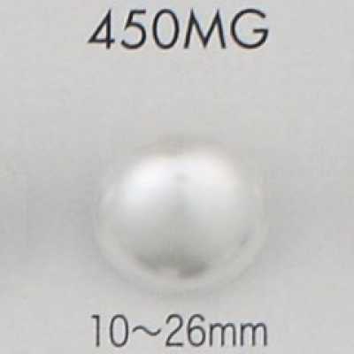 450MG Pearl-like Urea Material Gold Half-ring Shank Button