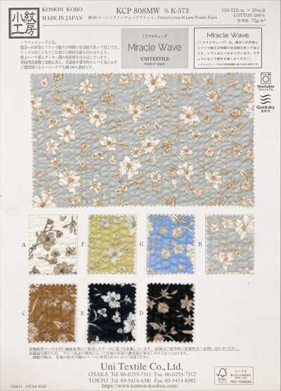 KCP808MW-DK-573 Cotton 80 Lawn Miracle Wave Print