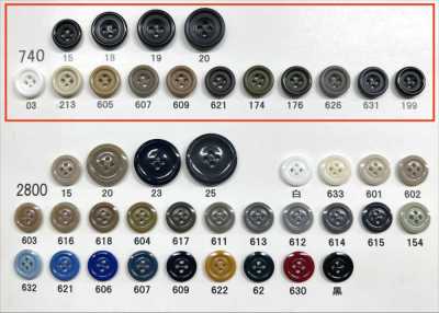 740 Giraffe Urea Resin 4-Hole Button With Rim