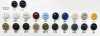 152 Giraffe Urea Resin 4-Hole Hexagonal Buttons With Rims