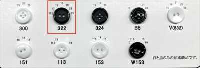 Urea Resin 2-hole Rimmed Button