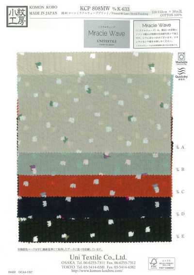 KCP808MW-DK-633 Cotton 80 Lawn Miracle Wave Print