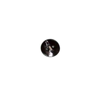 100S4H Round 4-hole Black Mother Of Pearl Shell Button Smoke