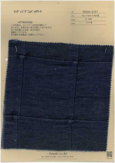 INDIA-2127 Indigo Denim Patchwork