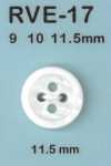 RVE17 4-hole Shell Button, Freshwater Shell