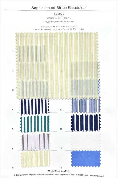 5SG024 Sophisticated Stripe Broadcloth