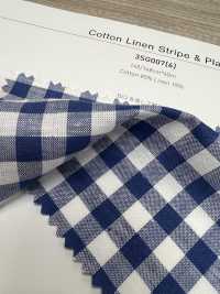 3SG007(6) Cotton/Linen Stripes & Plaid[Textile / Fabric] Chambray Sub Photo