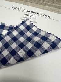 3SG007(6) Cotton/Linen Stripes & Plaid[Textile / Fabric] Chambray Sub Photo