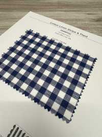 3SG007(6) Cotton/Linen Stripes & Plaid[Textile / Fabric] Chambray Sub Photo