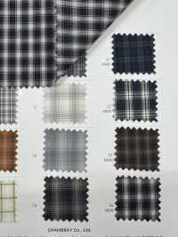 3SG034 Polyester/cotton Plaid[Textile / Fabric] Chambray Sub Photo