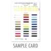 6020-SAMPLE 6020 Polyester Stretch Herringbone Weave Ribbon Sample Card