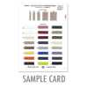 6412-SAMPLE 6412 Polyester Stretch Herringbone Weave Ribbon Sample Card