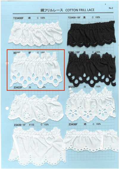 8035F Cotton Frill Lace