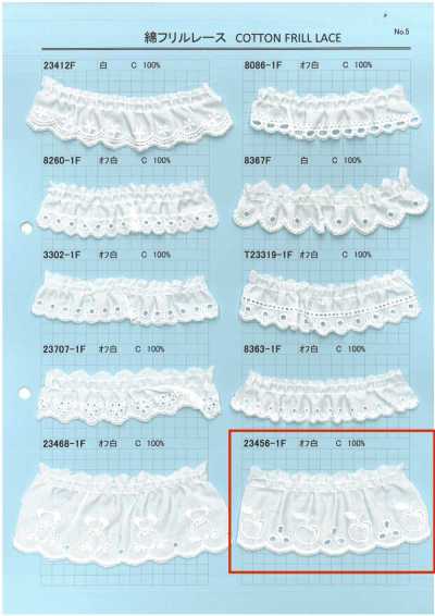 23456-1F Cotton Frill Lace