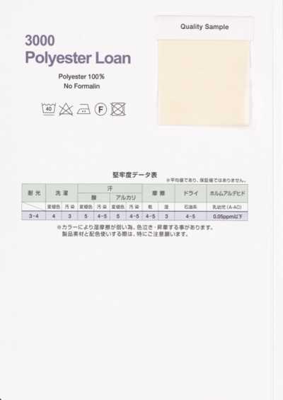 3000-4F Polyester Lawn Four-fold Tape