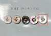 EX701MAT 4 Holes, Bordered, Mother Of Pearl Shell Buttons, Matte