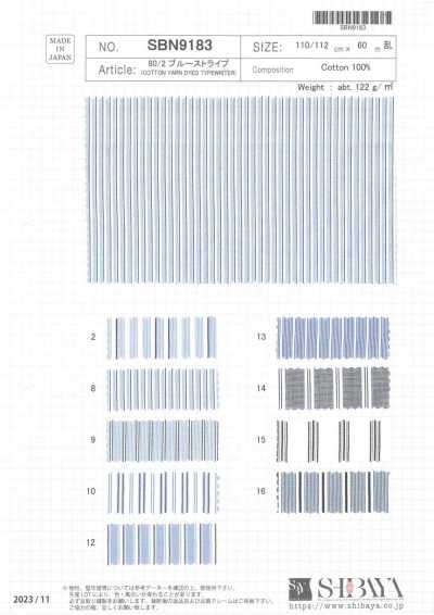 SBN9183 80/2 Blue Stripe