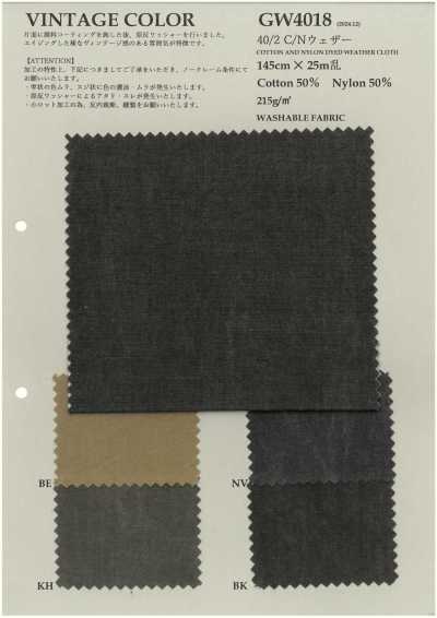 GW4018 40/2 C/N Weather Cloth