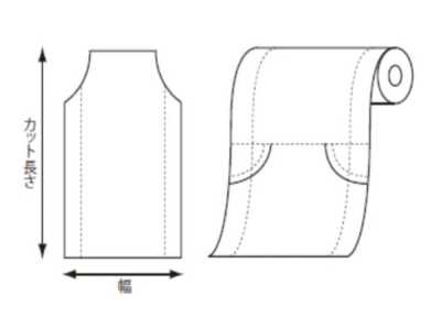 41803 PE Gusseted Roll Cover Width 480/580mm × 1000mm