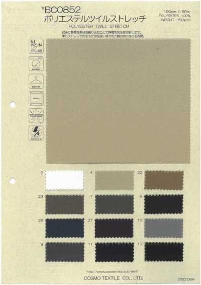 BC0852 Polyester Twill Stretch