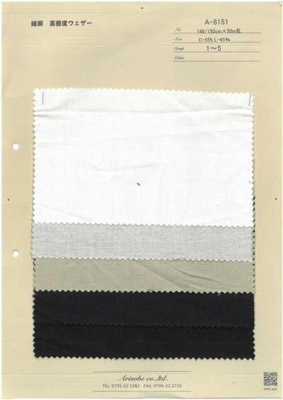 A-8151 Cotton-linen High-density Weather Cloth
