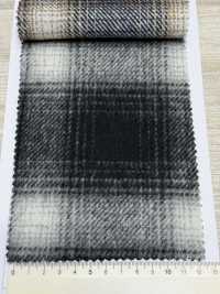 85352 Re WOOL Chambray Shaggy Check[Textile / Fabric] Parika Sub Photo