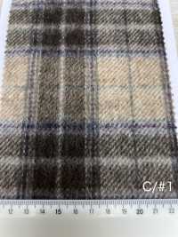 85352 Re WOOL Chambray Shaggy Check[Textile / Fabric] Parika Sub Photo