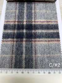 85352 Re WOOL Chambray Shaggy Check[Textile / Fabric] Parika Sub Photo