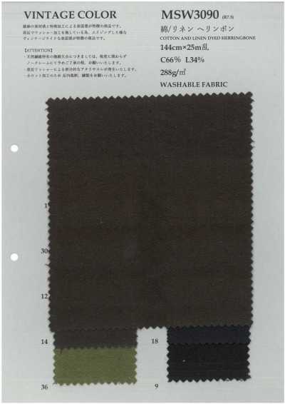 MSW3090 Cotton/Linen Herringbone