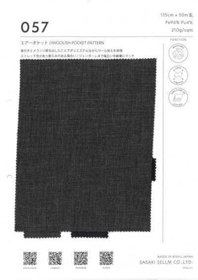 057 Wooly Stretch Pocket Pattern