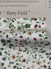 850525 SEVENBERRY® Broadcloth Broad Cotton Antique Day Berry Field[Textile / Fabric] VANCET Sub Photo
