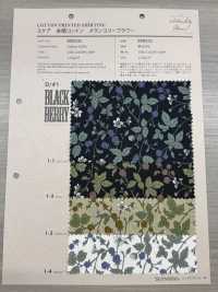 850531 SEVENBERRY® Lawn Unbleached Cotton Melancholy Flower Blackberry[Textile / Fabric] VANCET Sub Photo