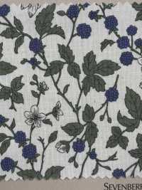 850531 SEVENBERRY® Lawn Unbleached Cotton Melancholy Flower Blackberry[Textile / Fabric] VANCET Sub Photo