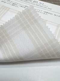 KYC421-D1 T/C Yarn Dyed Paraca Check Gold Care[Textile / Fabric] Uni Textile(Komon Studio) Sub Photo