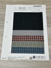 SBW11493 50/1 Typewriter Cloth Washer Processing Check[Textile / Fabric] SHIBAYA Sub Photo