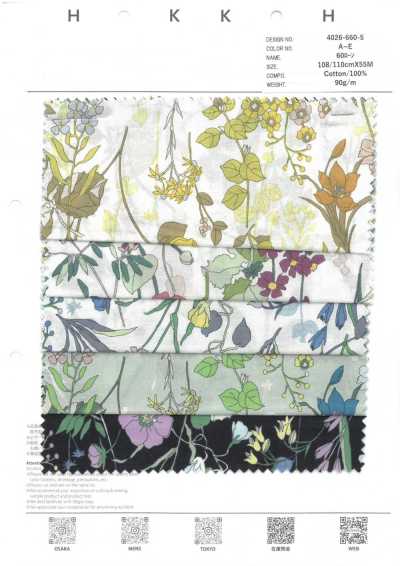 4026-660-5 60 Lawn Thread Floral