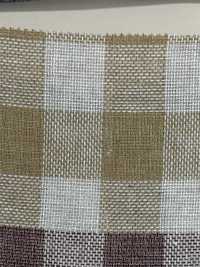 A-7059 European Linen Natural Check[Textile / Fabric] ARINOBE Sub Photo