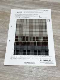 46218 LIM-bless Polyester/Rayon 40 Thread Yarn Twill Check[Textile / Fabric] SUNWELL Sub Photo