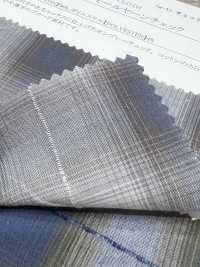 14418 50 Single Thread Cotton Broadcloth Mohair Yarn Check[Textile / Fabric] SUNWELL Sub Photo
