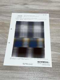 14418 50 Single Thread Cotton Broadcloth Mohair Yarn Check[Textile / Fabric] SUNWELL Sub Photo