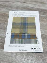 26259 OLD SLUB 10 Single Thread Cotton Twill Tartan[Textile / Fabric] SUNWELL Sub Photo