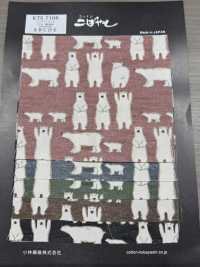 KTS7108 Twill Banzai Polar Bear Print[Textile / Fabric] Sub Photo