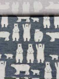 KTS7108 Twill Banzai Polar Bear Print[Textile / Fabric] Sub Photo