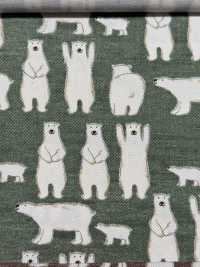 KTS7108 Twill Banzai Polar Bear Print[Textile / Fabric] Sub Photo