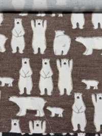 KTS7108 Twill Banzai Polar Bear Print[Textile / Fabric] Sub Photo